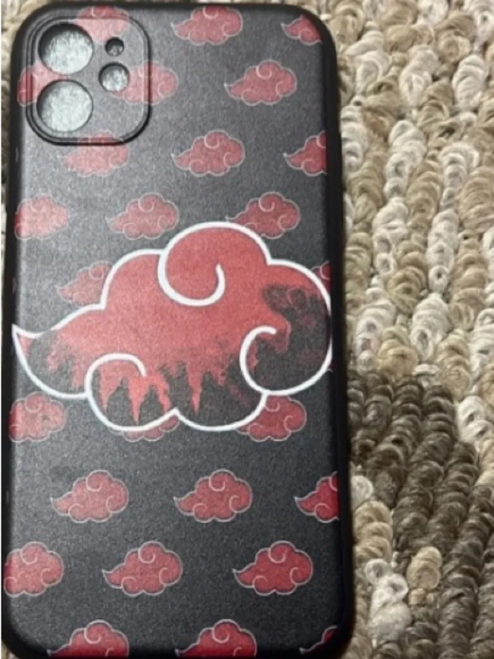 Red Cloud Pattern Phone Case - Unbranded